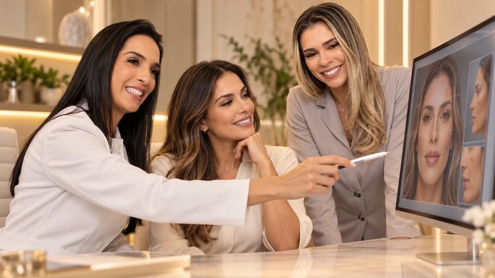 Planejamento estético facial com Dra. Fernanda e Dra. Luciana na Essencial Odonto BH